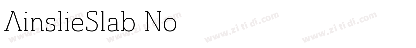 AinslieSlab No字体转换
